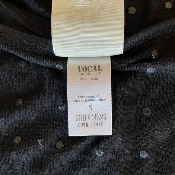 Vocal USA Embellished Short Sleeve T-Shirt Black, Size S NWT - Picture 6 of 8